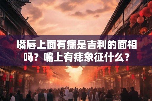 嘴唇上面有痣是吉利的面相吗？嘴上有痣象征什么？