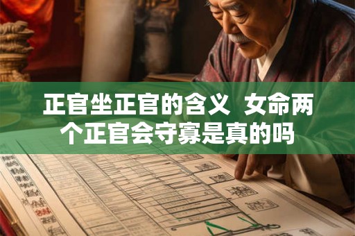 正官坐正官的含义  女命两个正官会守寡是真的吗