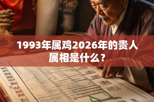 1993年属鸡2026年的贵人属相是什么？