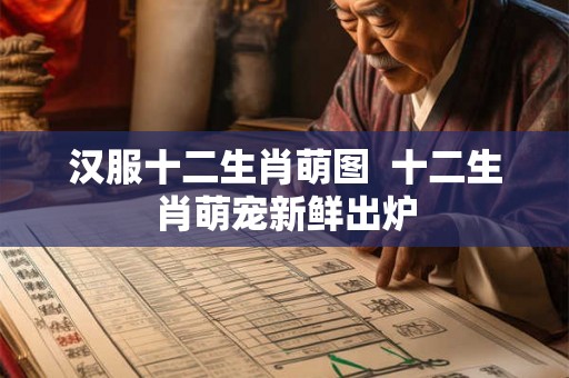 汉服十二生肖萌图  十二生肖萌宠新鲜出炉
