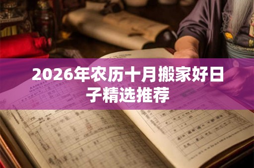 2026年农历十月搬家好日子精选推荐
