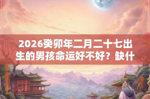 2026癸卯年二月二十七出生的男孩命运好不好？缺什么