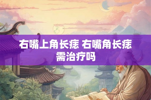 右嘴上角长痣 右嘴角长痣需治疗吗