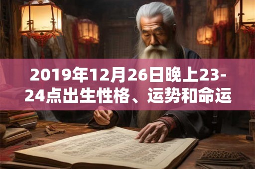 2019年12月26日晚上23-24点出生性格、运势和命运 2019年12月26日晚上23-24点出生性格、运势和命运