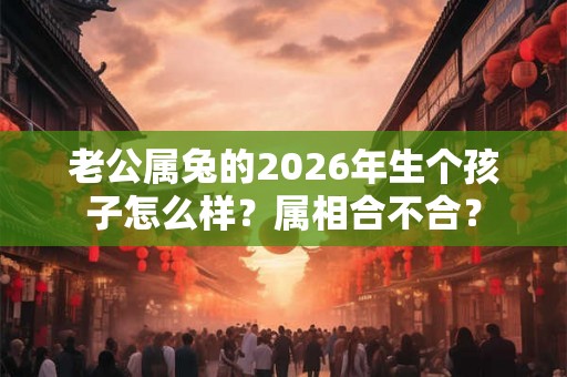 老公属兔的2026年生个孩子怎么样？属相合不合？