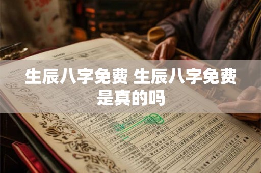 生辰八字免费 生辰八字免费是真的吗 生辰八字免费 生辰八字免费是真的吗