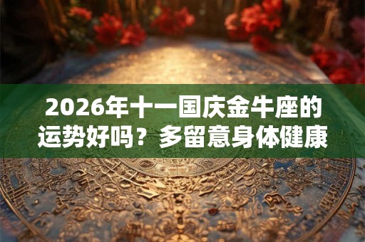 2026年十一国庆金牛座的运势好吗？多留意身体健康
