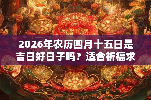 2026年农历四月十五日是吉日好日子吗?适合祈福求财吗? 2026年农历四月十五日是吉日好日子吗?适合祈福求财吗?