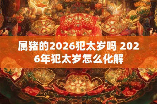 属猪的2026犯太岁吗 2026年犯太岁怎么化解