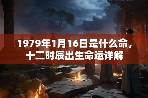 1979年1月16日是什么命，十二时辰出生命运详解