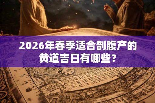 2026年春季适合剖腹产的黄道吉日有哪些？