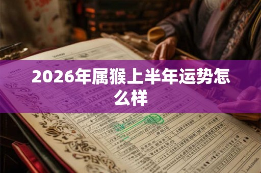 2026年属猴上半年运势怎么样