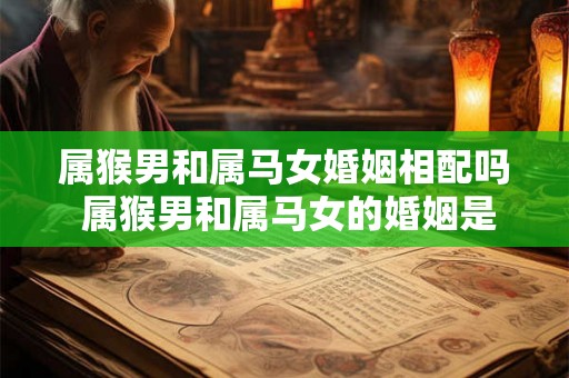 属猴男和属马女婚姻相配吗 属猴男和属马女的婚姻是否相容