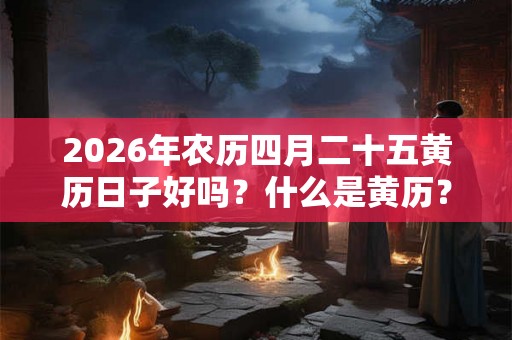 2026年农历四月二十五黄历日子好吗？什么是黄历？