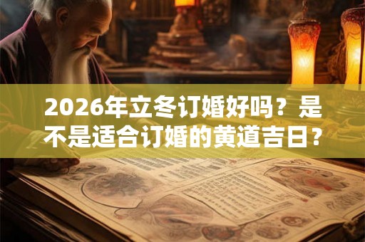 2026年立冬订婚好吗？是不是适合订婚的黄道吉日？