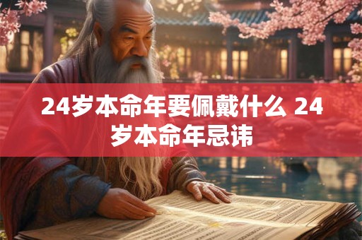 24岁本命年要佩戴什么 24岁本命年忌讳 24岁本命年要佩戴什么 24岁本命年忌讳