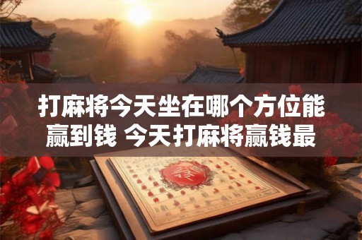 打麻将今天坐在哪个方位能赢到钱 今天打麻将赢钱最佳方位