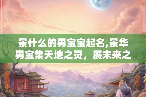 景什么的男宝宝起名,景华男宝集天地之灵，展未来之宏图