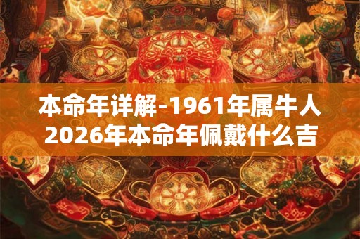 本命年详解-1961年属牛人2026年本命年佩戴什么吉利