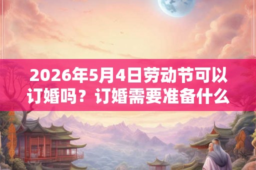 2026年5月4日劳动节可以订婚吗?订婚需要准备什么? 2026年5月4日劳动节可以订婚吗?订婚需要准备什么?
