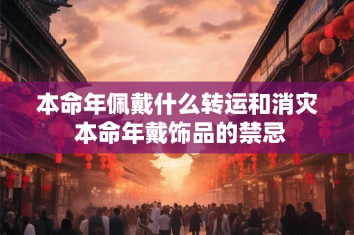 本命年佩戴什么转运和消灾 本命年戴饰品的禁忌