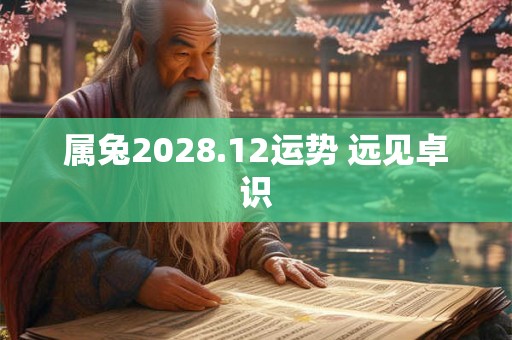 属兔2028.12运势 远见卓识