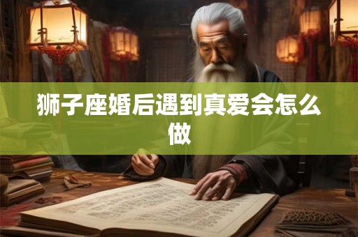 狮子座婚后遇到真爱会怎么做