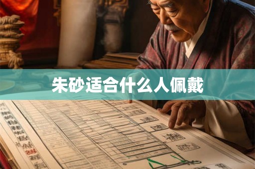 朱砂适合什么人佩戴 朱砂适合什么人佩戴