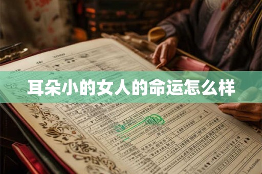 耳朵小的女人的命运怎么样