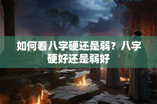 如何看八字硬还是弱？八字硬好还是弱好