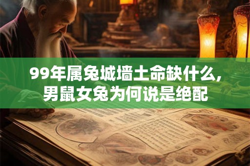 99年属兔城墙土命缺什么,男鼠女兔为何说是绝配