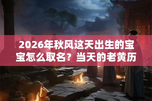 2026年秋风这天出生的宝宝怎么取名？当天的老黄历卦象好吗？