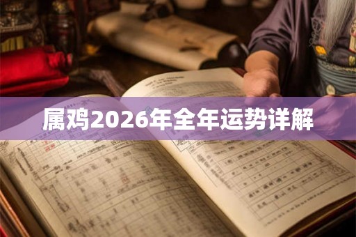 属鸡2026年全年运势详解 属鸡2026年全年运势详解