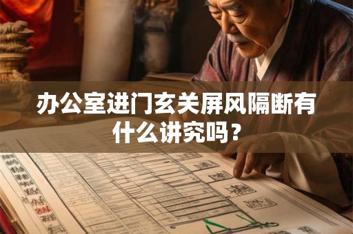 办公室进门玄关屏风隔断有什么讲究吗？