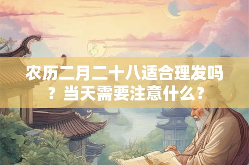 农历二月二十八适合理发吗？当天需要注意什么？