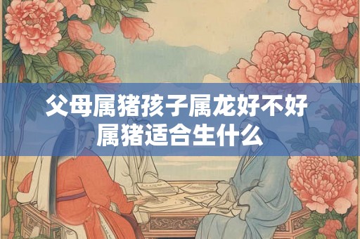 父母属猪孩子属龙好不好 属猪适合生什么