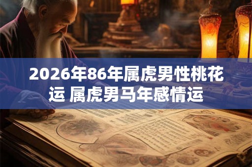 2026年86年属虎男性桃花运 属虎男马年感情运 2026年86年属虎男性桃花运 属虎男马年感情运