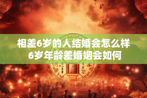 相差6岁的人结婚会怎么样 6岁年龄差婚姻会如何