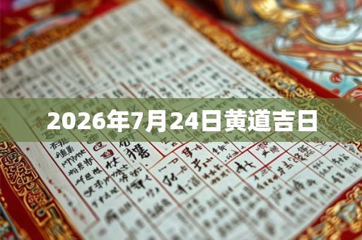 2026年7月24日黄道吉日