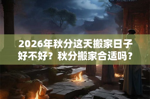 2026年秋分这天搬家日子好不好？秋分搬家合适吗？