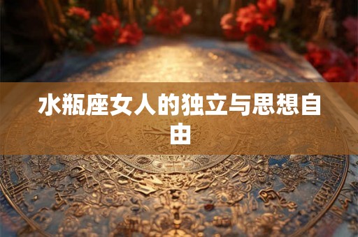水瓶座女人的独立与思想自由