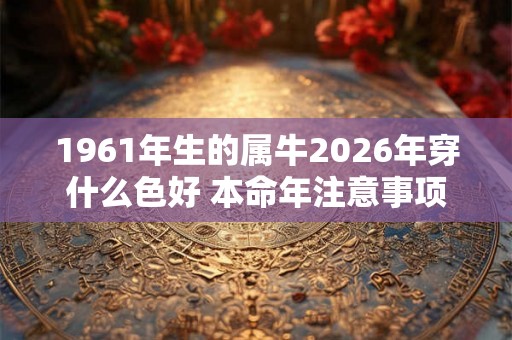 1961年生的属牛2026年穿什么色好 本命年注意事项