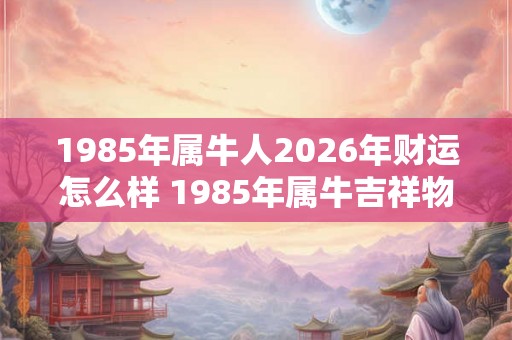 1985年属牛人2026年财运怎么样 1985年属牛吉祥物戴什么招财 1985年属牛人2026年财运怎么样 1985年属牛吉祥物戴什么招财