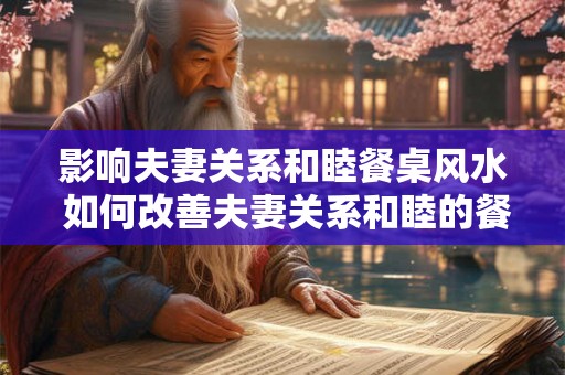 影响夫妻关系和睦餐桌风水 如何改善夫妻关系和睦的餐桌风水