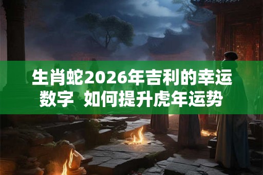 生肖蛇2026年吉利的幸运数字 如何提升虎年运势 生肖蛇2026年吉利的幸运数字 如何提升虎年运势