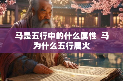 马是五行中的什么属性  马为什么五行属火