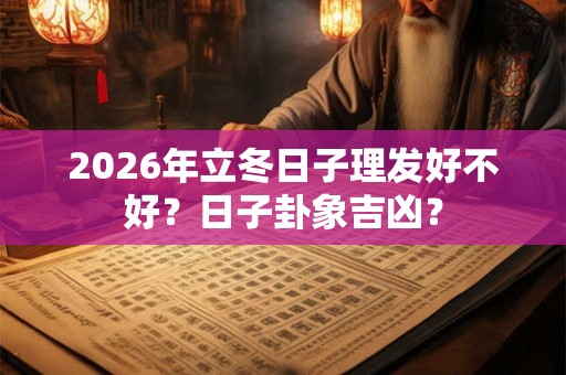 2026年立冬日子理发好不好？日子卦象吉凶？