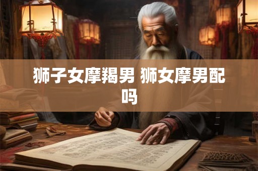 狮子女摩羯男 狮女摩男配吗