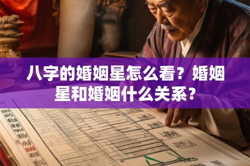 八字的婚姻星怎么看？婚姻星和婚姻什么关系？
