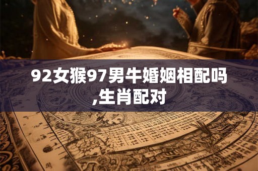 92女猴97男牛婚姻相配吗,生肖配对